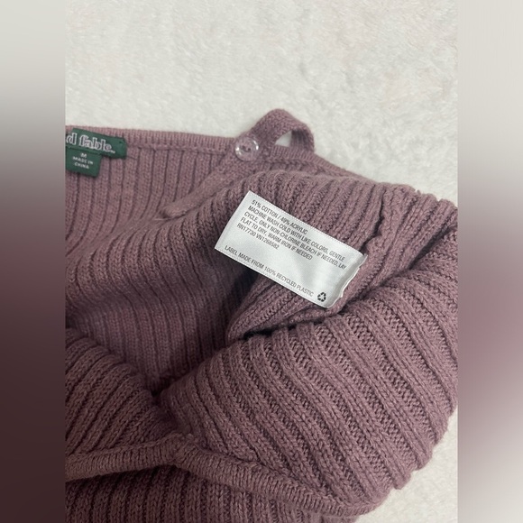 Wild Fable size medium knit ribbed crop tank top adjustable straps in purple - Picture 3 of 7